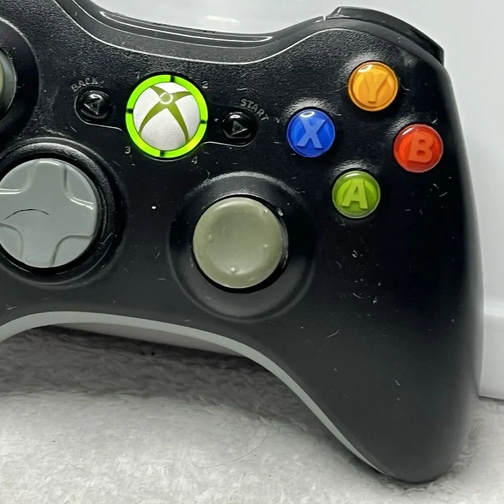 Official OEM Microsoft Xbox 360 Wireless Controller Black Grey